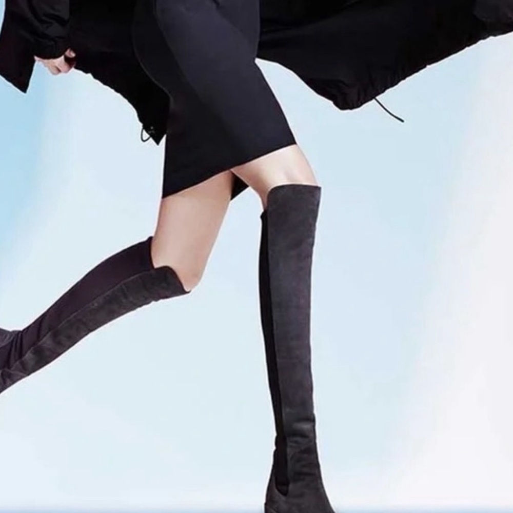 Stuart Weitzman AUTHENTIC 50/50 Above Knee Genuine Suede Boots